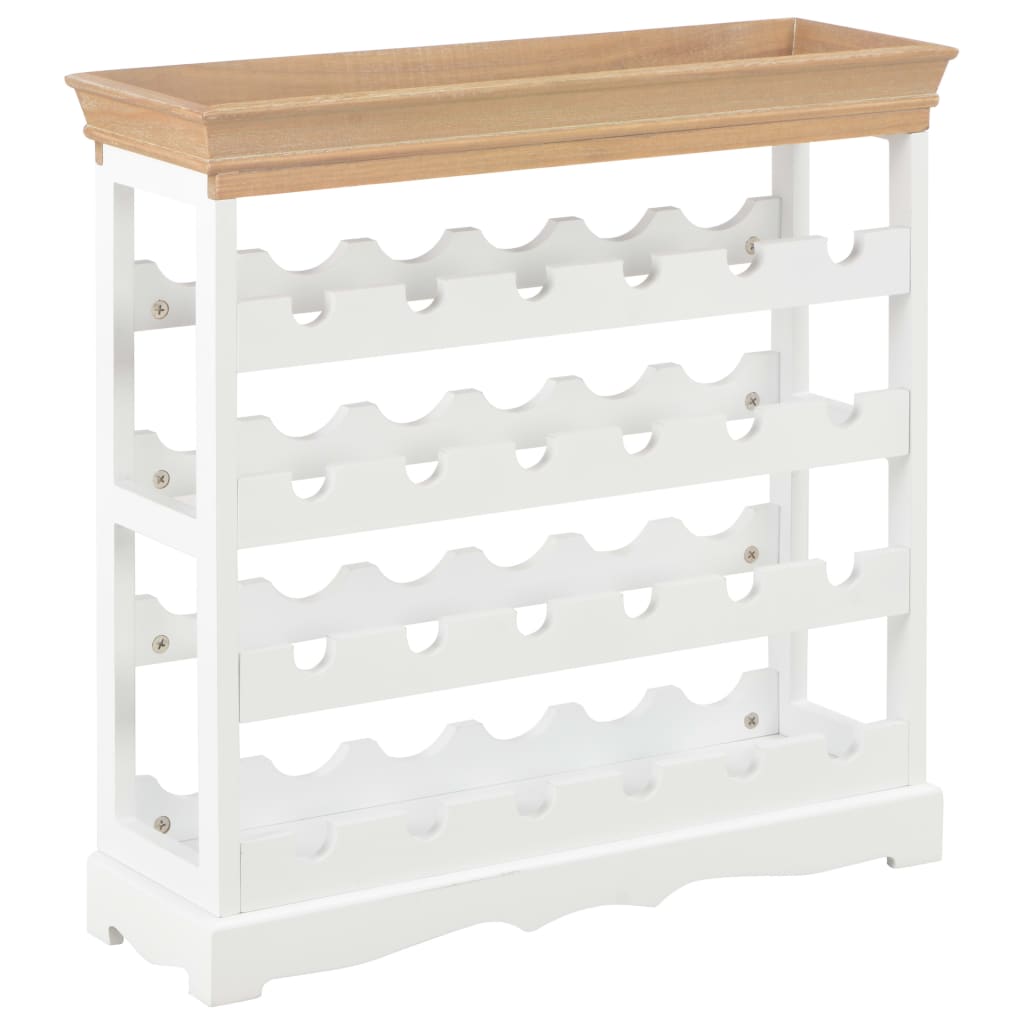 vidaXL Dulap de vinuri, alb, 70 x 22,5 x 70,5 cm, MDF vidaXL Dulap de vinuri, alb, 70 x 22,5 x 70,5 cm, MDF