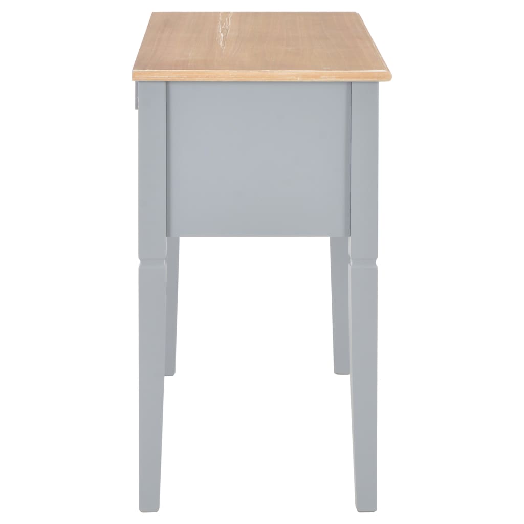 vidaXL Birou de scris, gri, 109,5 x 45 x 77,5 cm, lemn