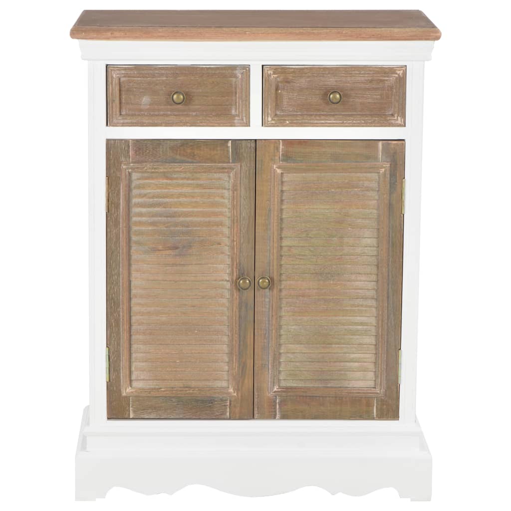 vidaXL Servantă, alb, 60 x 30 x 80 cm, lemn masiv vidaXL Servantă, alb, 60 x 30 x 80 cm, lemn masiv