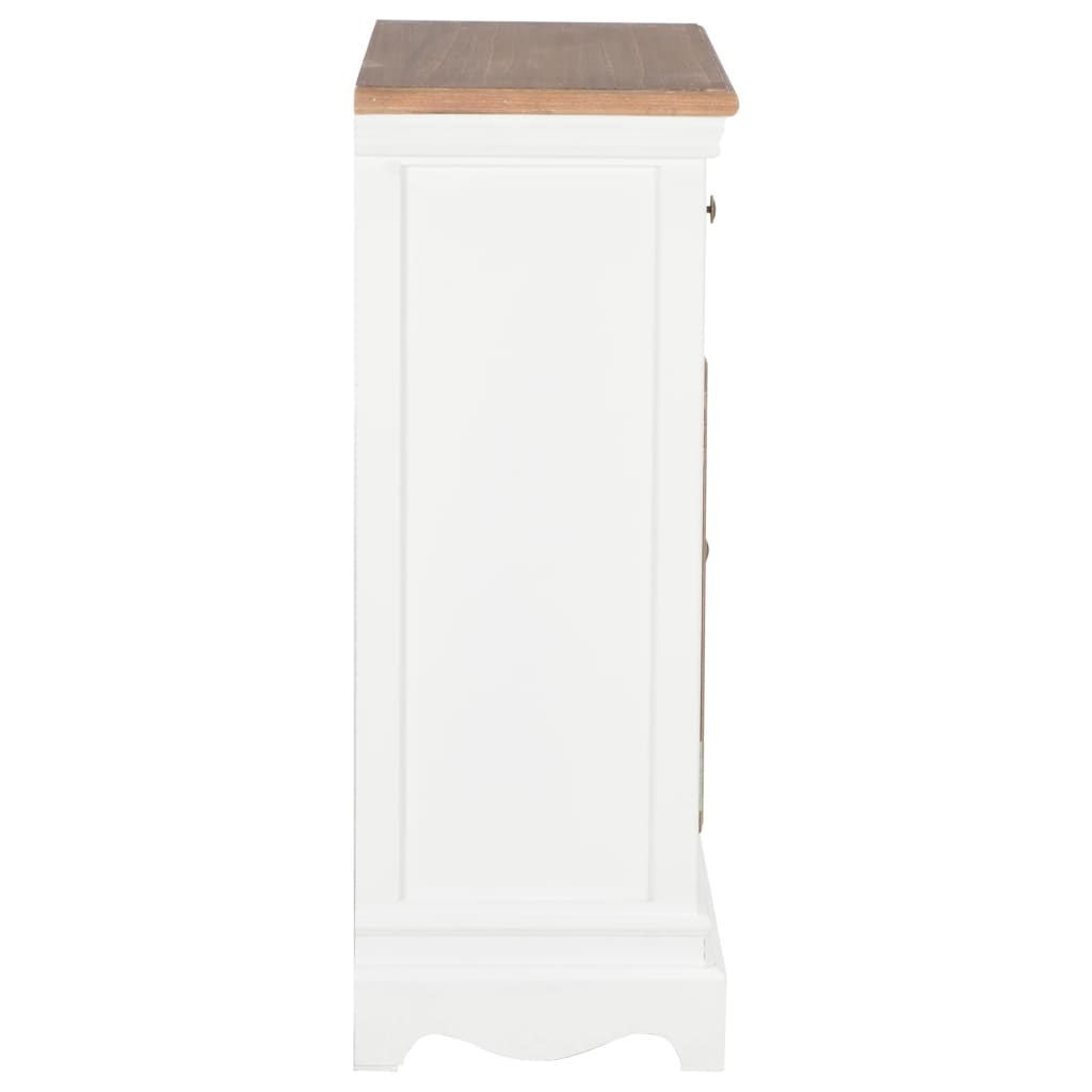 vidaXL Servantă, alb, 60 x 30 x 80 cm, lemn masiv vidaXL Servantă, alb, 60 x 30 x 80 cm, lemn masiv