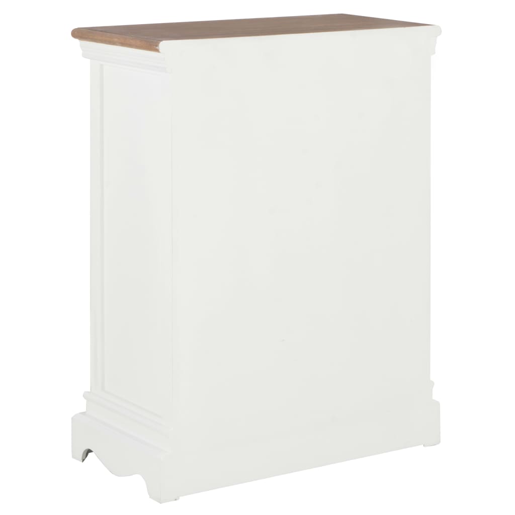vidaXL Servantă, alb, 60 x 30 x 80 cm, lemn masiv vidaXL Servantă, alb, 60 x 30 x 80 cm, lemn masiv