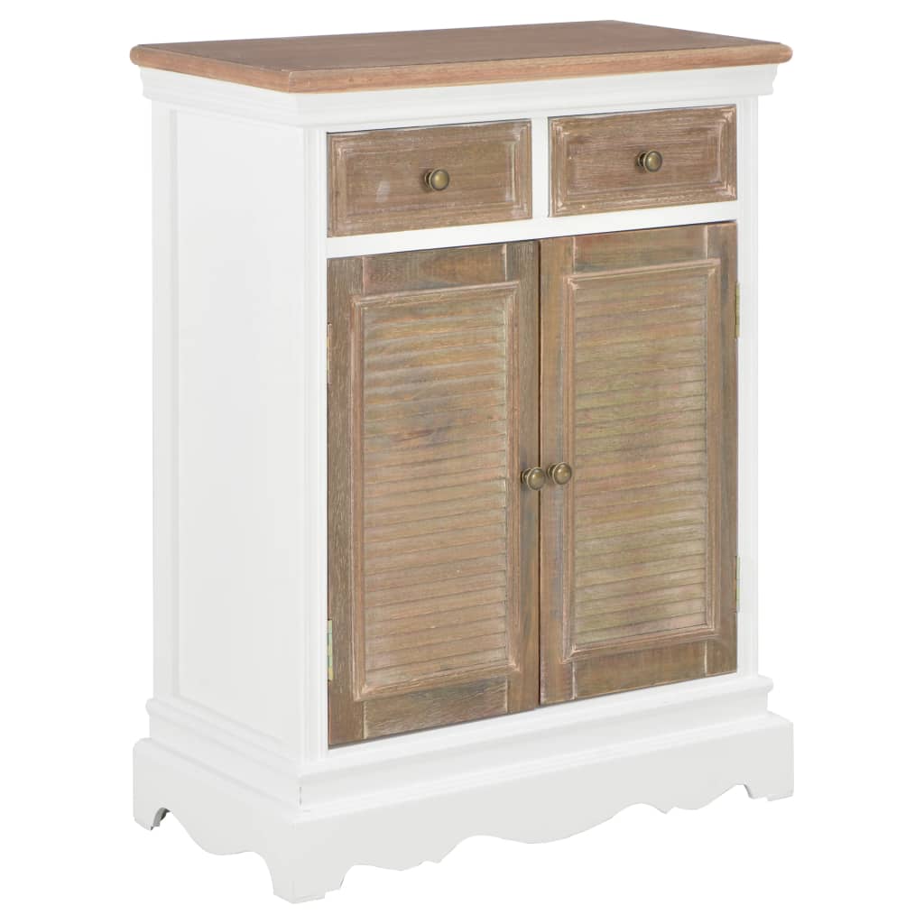 vidaXL Servantă, alb, 60 x 30 x 80 cm, lemn masiv vidaXL Servantă, alb, 60 x 30 x 80 cm, lemn masiv