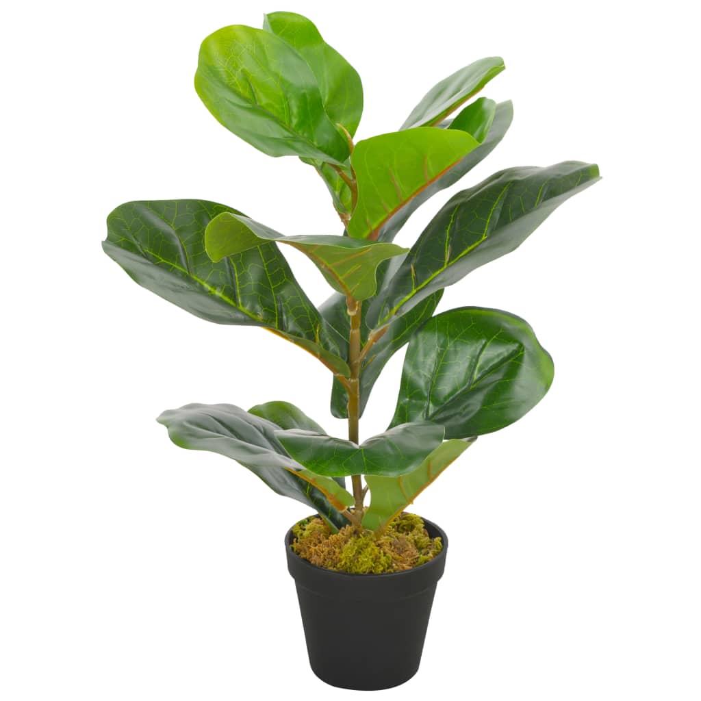 vidaXL Plantă artificială ficus cu ghiveci, verde, 45 cm vidaXL Plantă artificială ficus cu ghiveci, verde, 45 cm