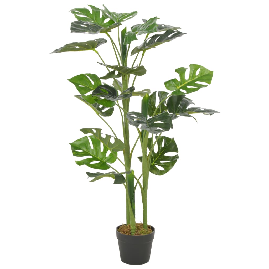 vidaXL Plantă artificială Monstera cu ghiveci, verde, 100 cm vidaXL Plantă artificială Monstera cu ghiveci, verde, 100 cm