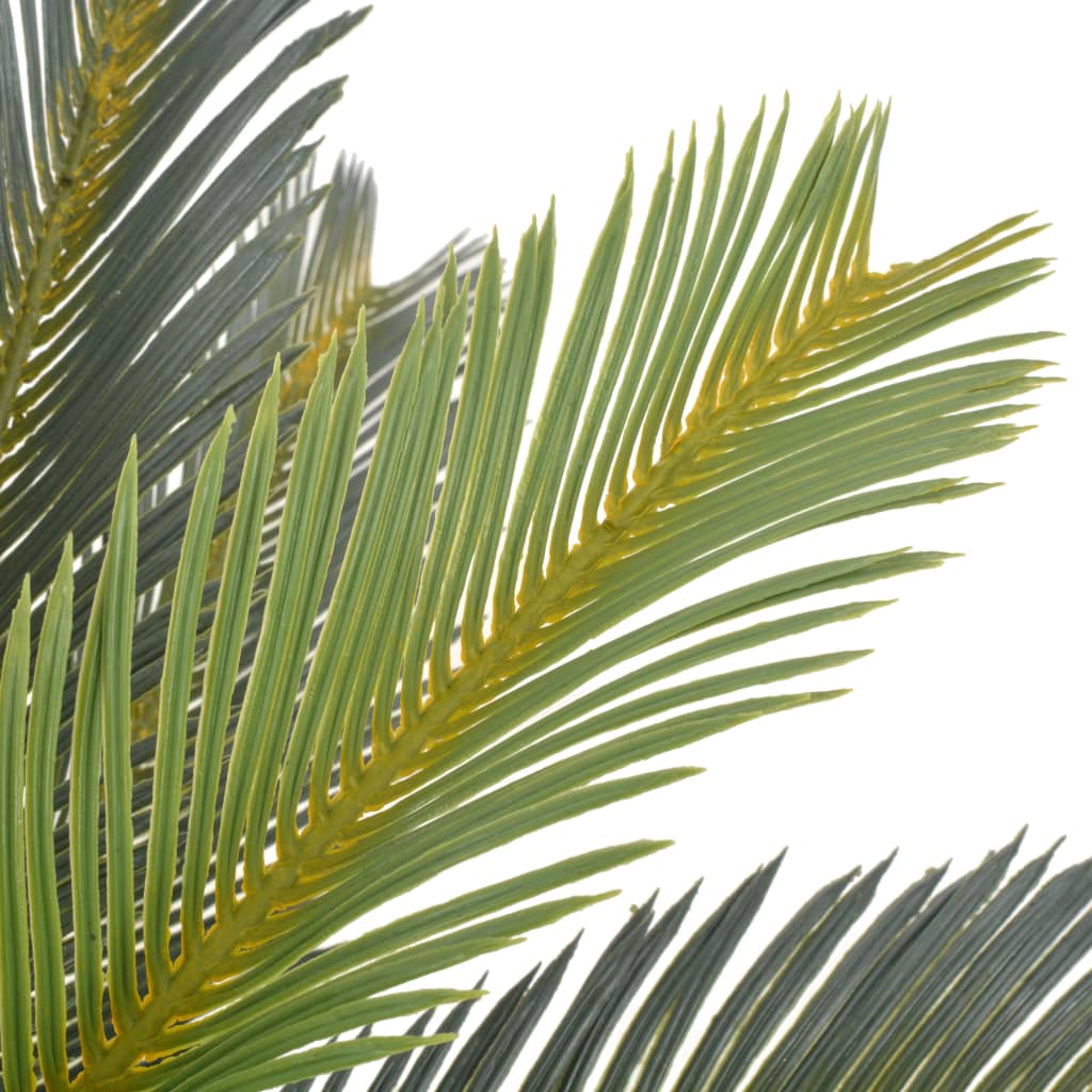 vidaXL Plantă artificială palmier cycas cu ghiveci, verde, 90 cm vidaXL Plantă artificială palmier cycas cu ghiveci, verde, 90 cm