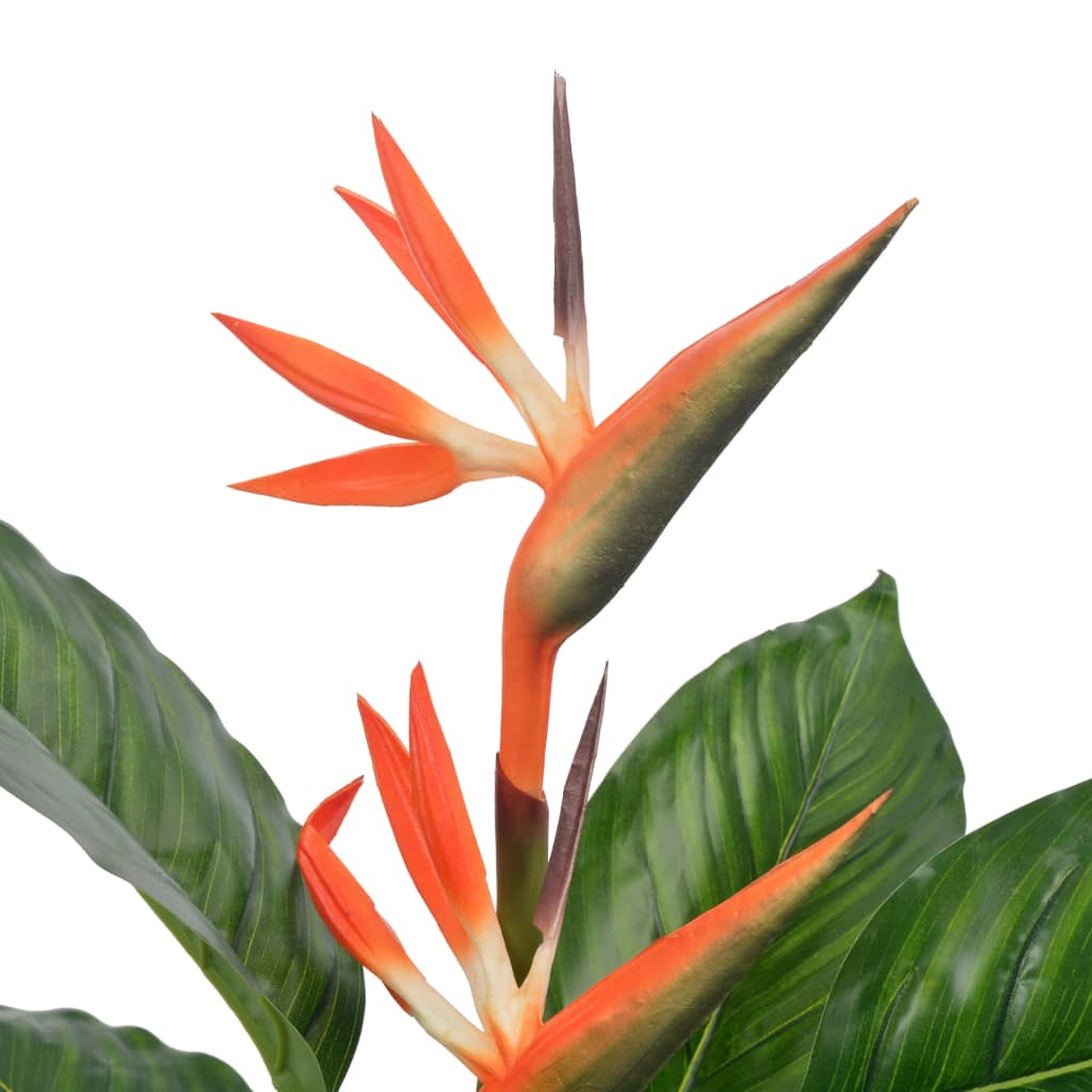 vidaXL Plantă artificială Strelitzia cu ghiveci, roșu, 100 cm vidaXL Plantă artificială Strelitzia cu ghiveci, roșu, 100 cm