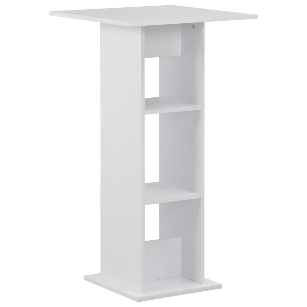 vidaXL Masă de bar, alb, 60 x 60 x 110 cm vidaXL Masă de bar, alb, 60 x 60 x 110 cm