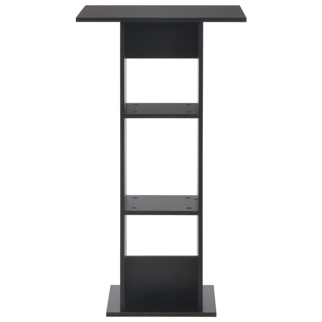 vidaXL Masă de bar, negru, 60 x 60 x 110 cm