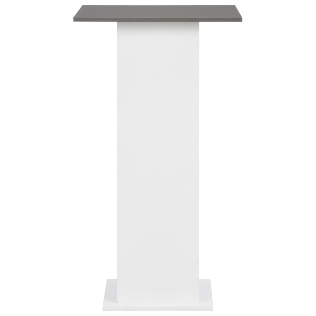 vidaXL Masă de bar, alb și gri antracit, 60 x 60 x 110 cm vidaXL Masă de bar, alb și gri antracit, 60 x 60 x 110 cm