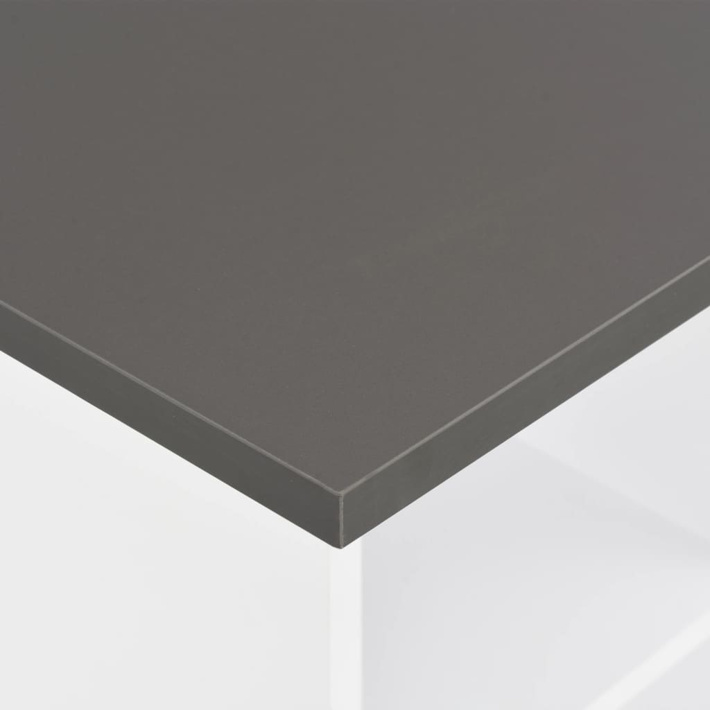 vidaXL Masă de bar, alb și gri antracit, 60 x 60 x 110 cm vidaXL Masă de bar, alb și gri antracit, 60 x 60 x 110 cm