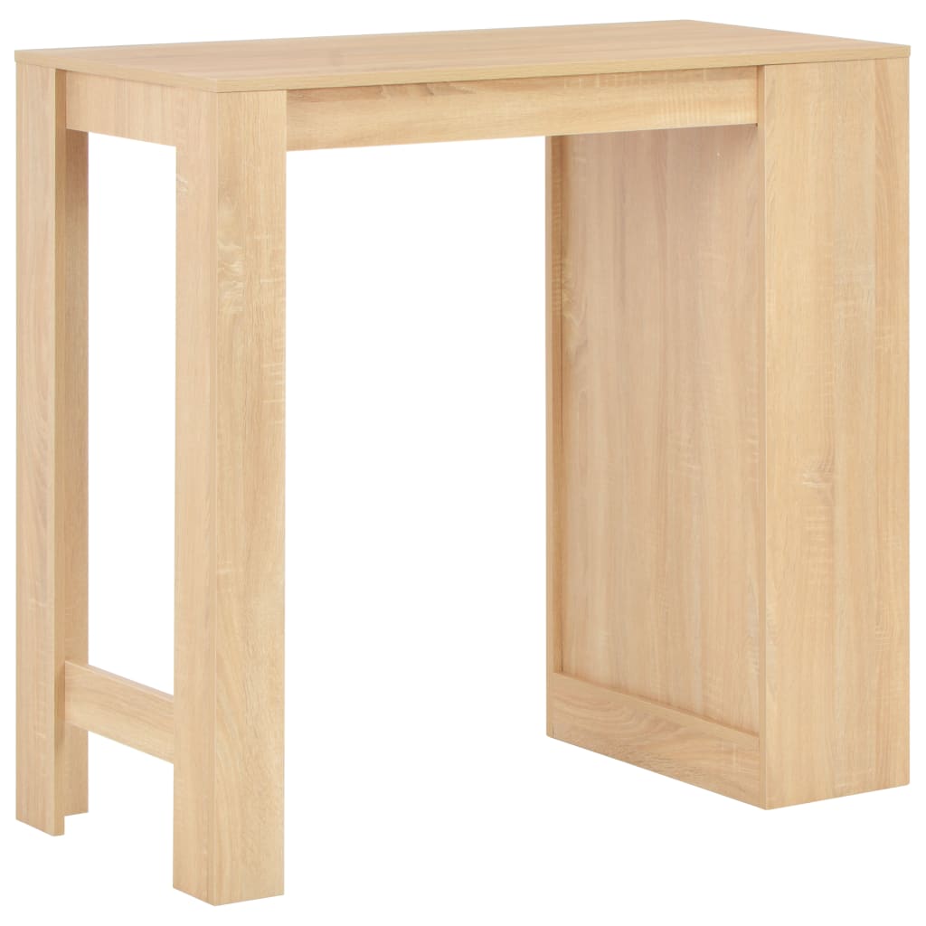 vidaXL Masă de bar cu raft, stejar, 110 x 50 x 103 cm vidaXL Masă de bar cu raft, stejar, 110 x 50 x 103 cm