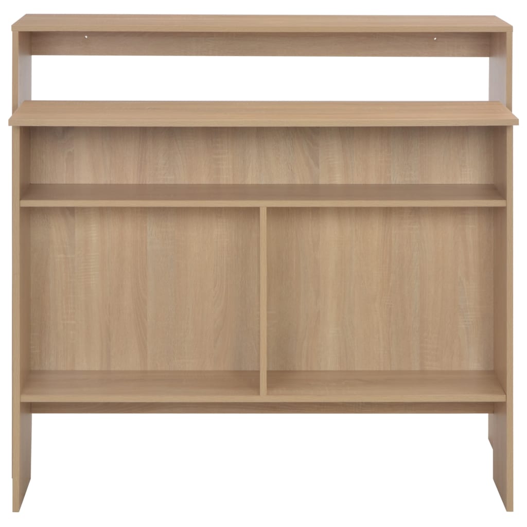vidaXL Masă de bar cu 2 blaturi, stejar, 130x40x120 cm vidaXL Masă de bar cu 2 blaturi, stejar, 130x40x120 cm