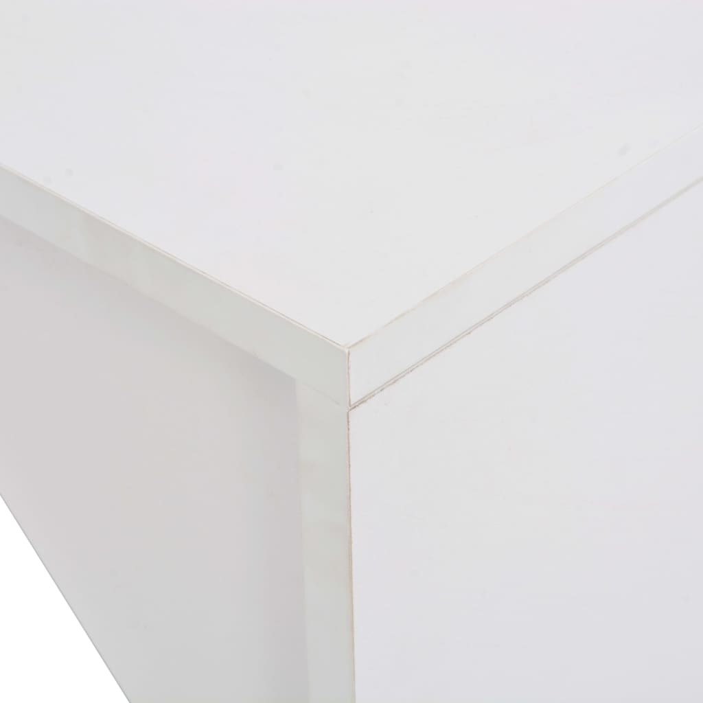 vidaXL Masă de bar cu dulap, alb, 115 x 59 x 200 cm vidaXL Masă de bar cu dulap, alb, 115 x 59 x 200 cm