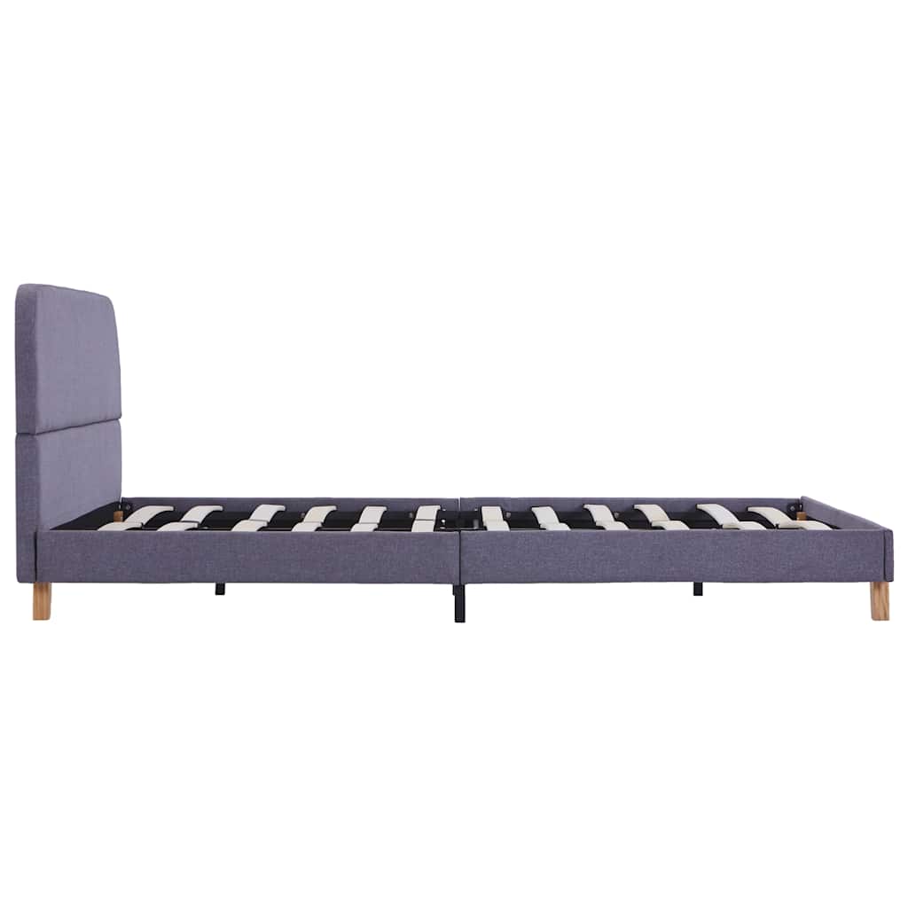 vidaXL Cadru de pat fără saltea țesătură gri deschis 135x190 cm