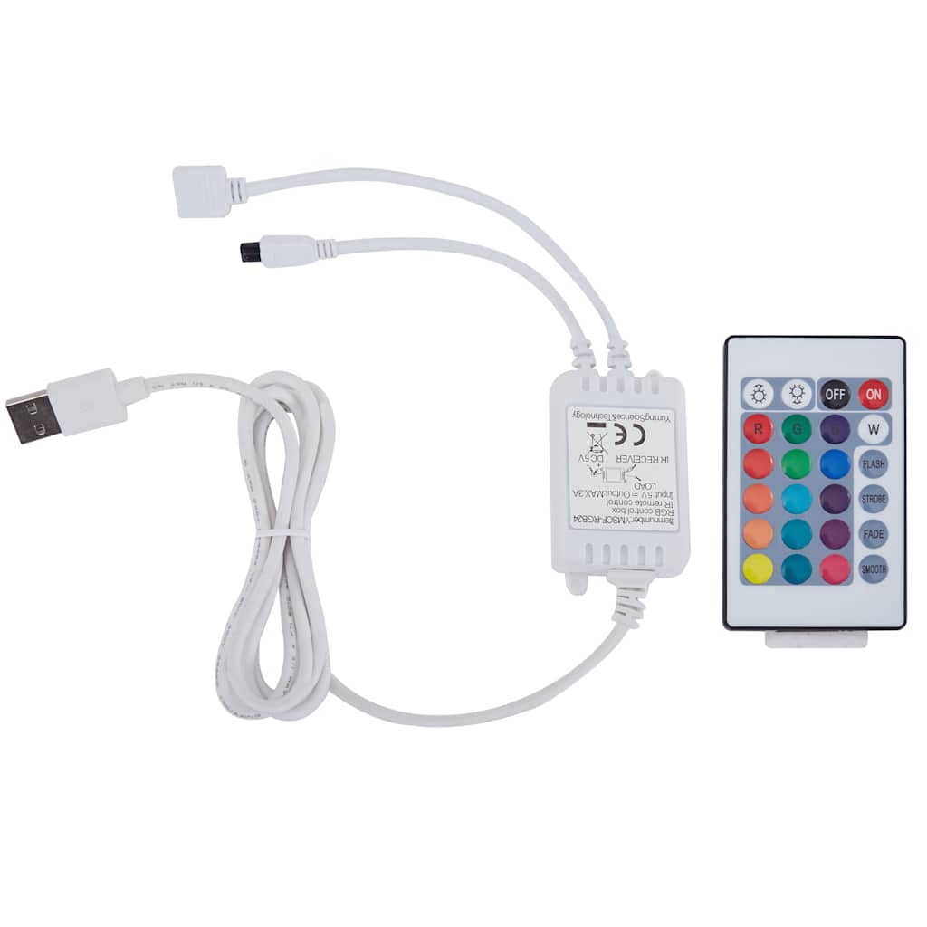 vidaXL Cadru de pat cu LED fără saltea țesătură taup 150x200 cm
