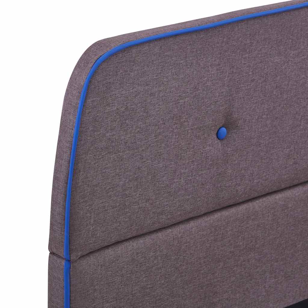 vidaXL Cadru de pat fără saltea țesătură taup 135x190 cm