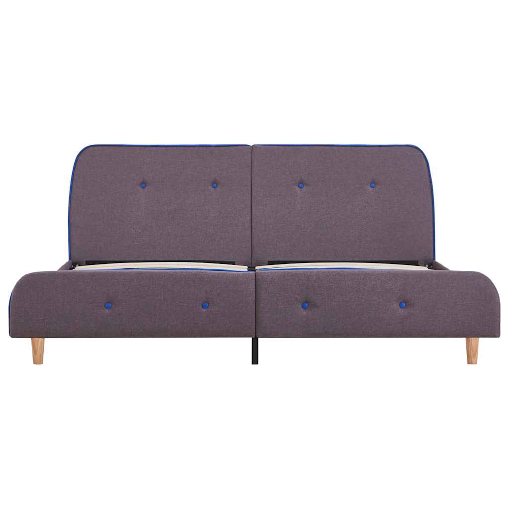 vidaXL Cadru de pat fără saltea țesătură taup 150x200 cm vidaXL Cadru de pat fără saltea țesătură taup 150x200 cm
