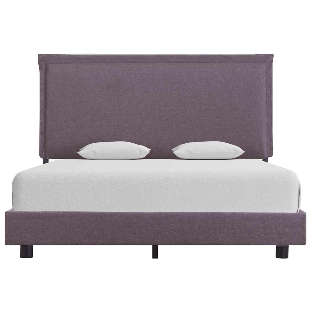 vidaXL Cadru de pat fără saltea țesătură taup 135x190 cm