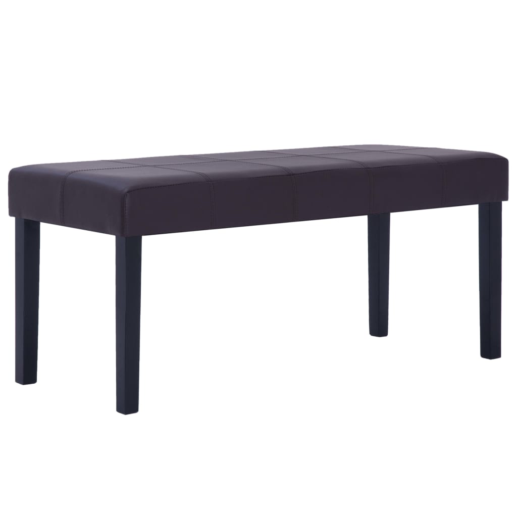 vidaXL Bancă, maro, 106 cm, piele artificială