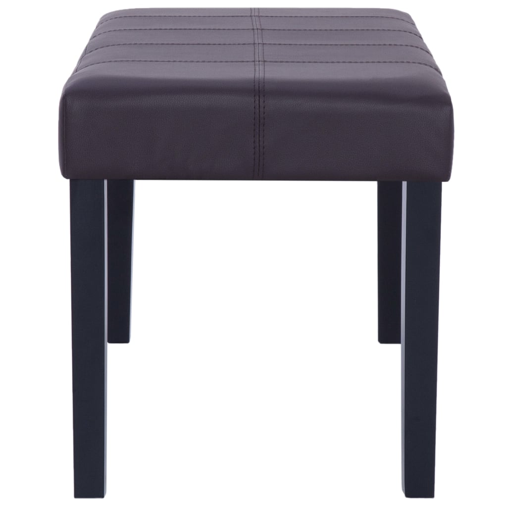 vidaXL Bancă, maro, 106 cm, piele artificială