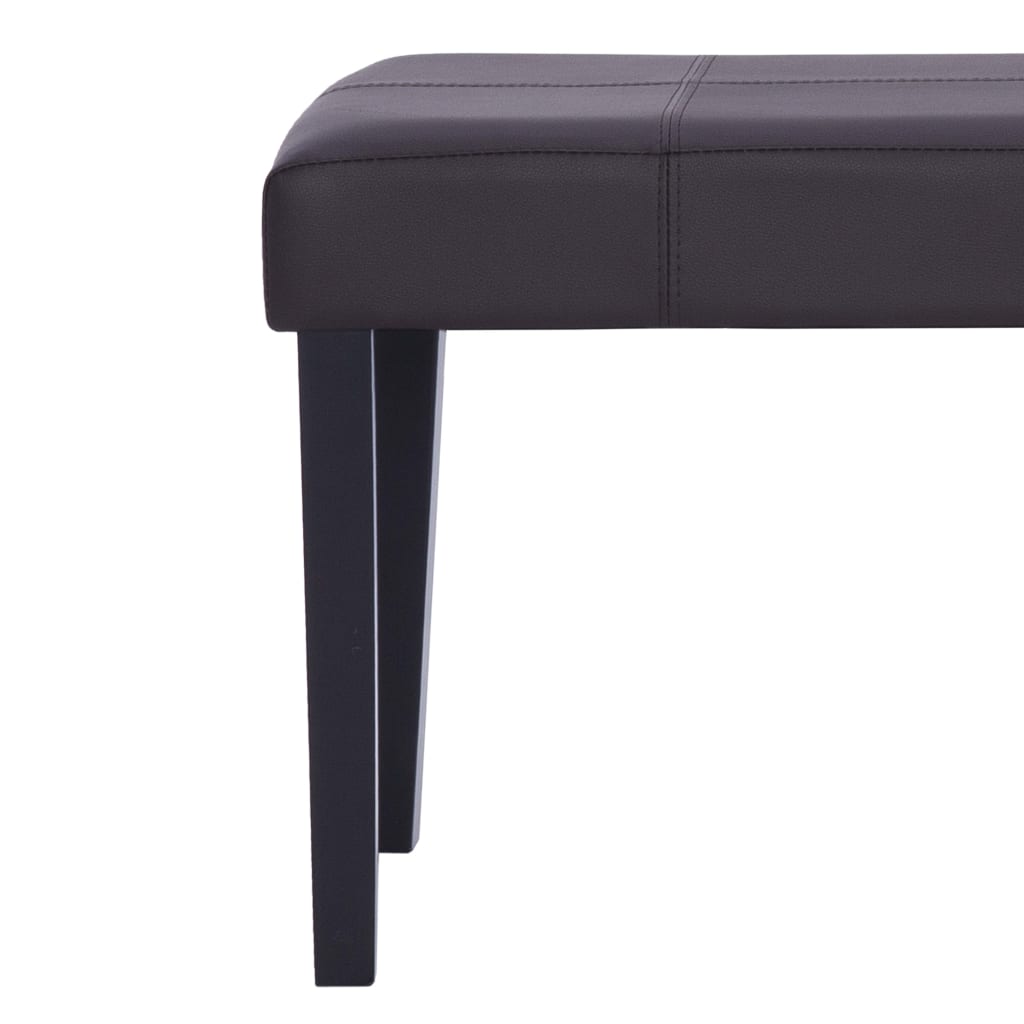 vidaXL Bancă, maro, 106 cm, piele artificială