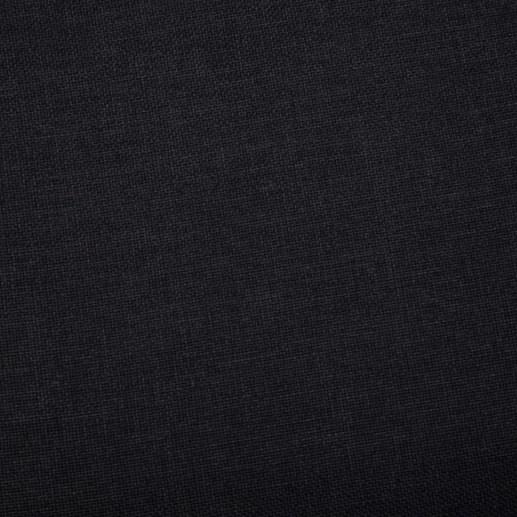 vidaXL Bancă cu compartiment de depozitare, negru, 116 cm, poliester vidaXL Bancă cu compartiment de depozitare, negru, 116 cm, poliester