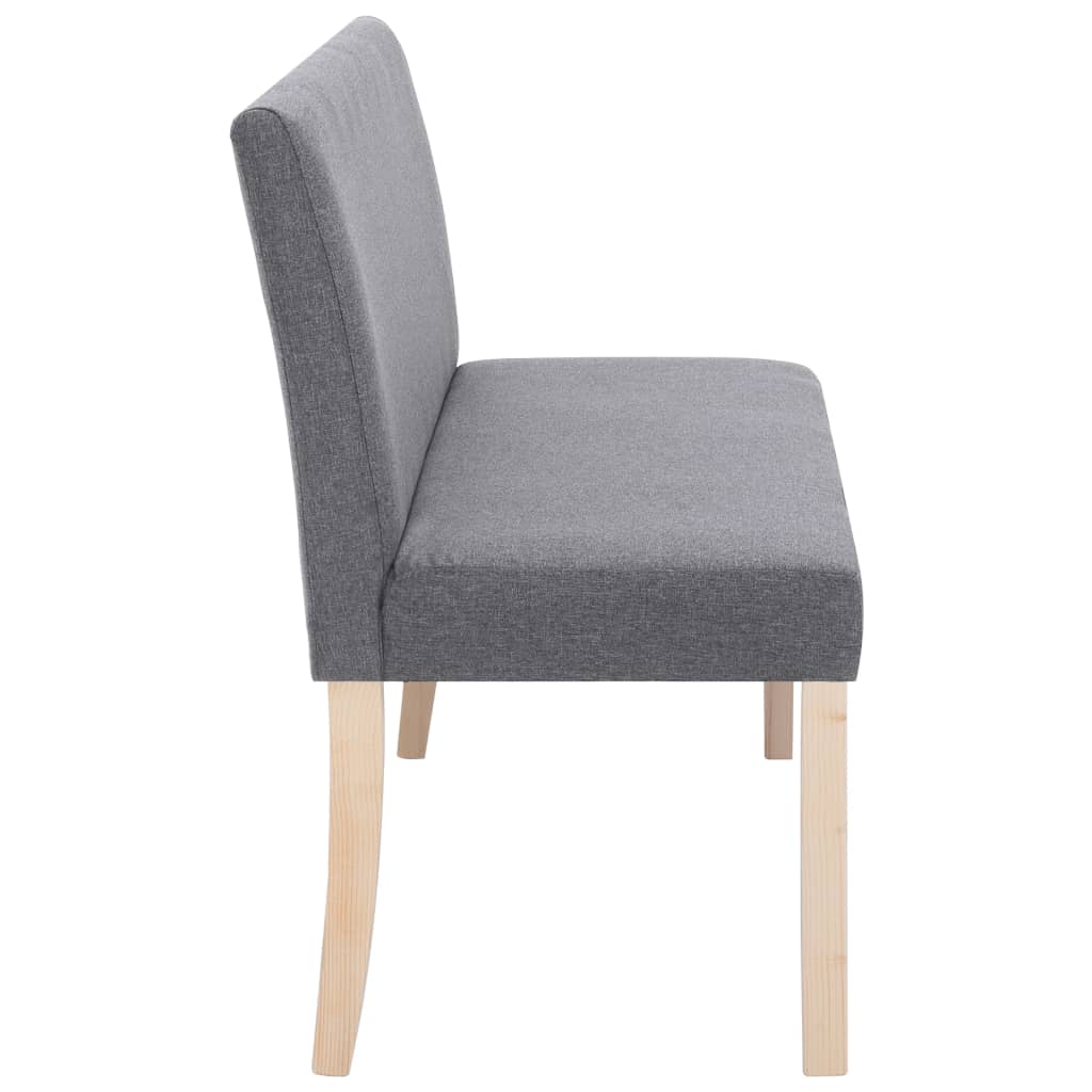vidaXL Bancă, gri deschis, 139,5 cm, poliester