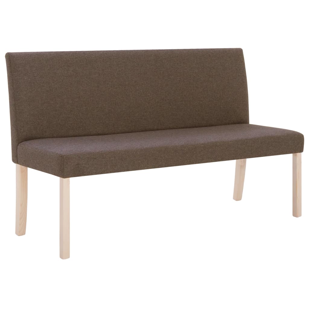 vidaXL Bancă, maro, 139,5 cm, poliester
