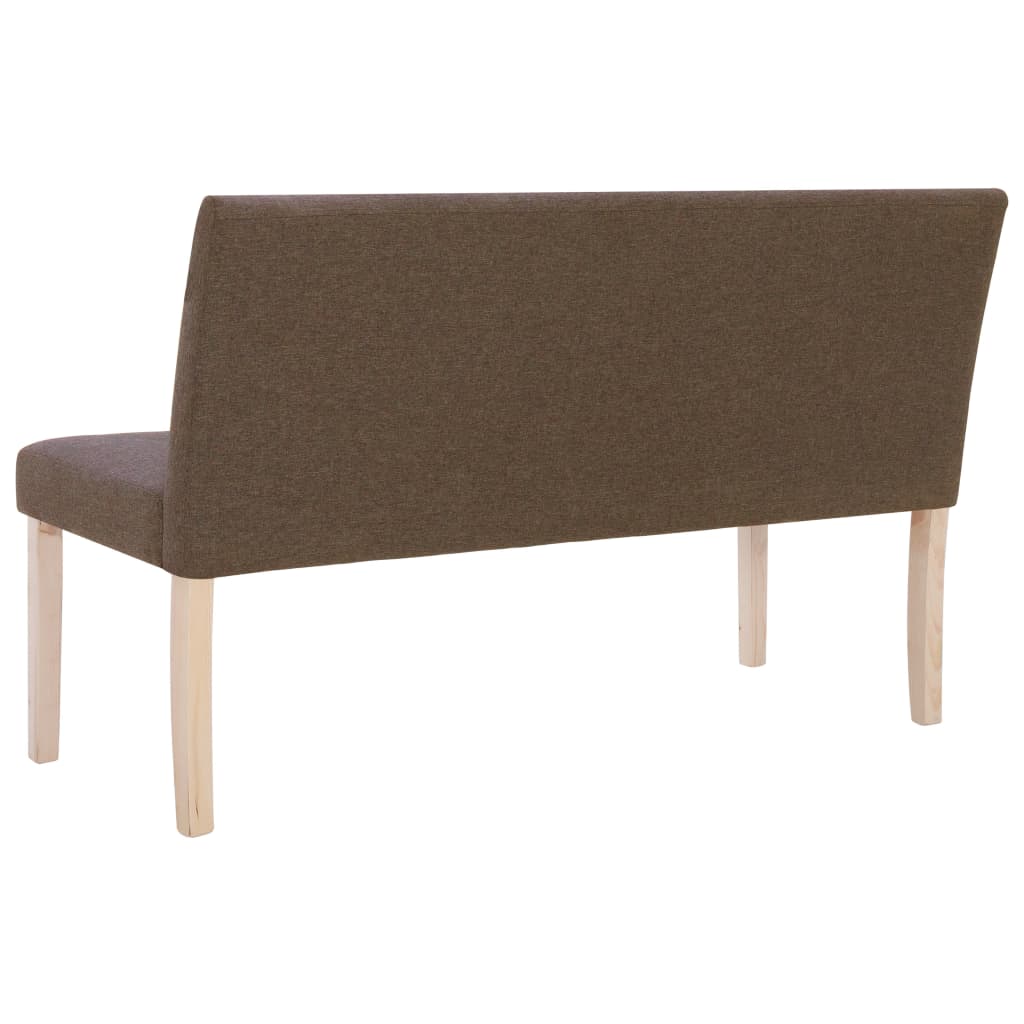 vidaXL Bancă, maro, 139,5 cm, poliester