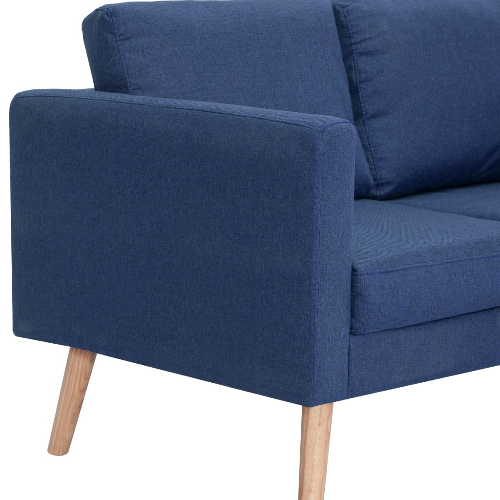 vidaXL Canapea cu 2 locuri, albastru, material textil vidaXL Canapea cu 2 locuri, albastru, material textil