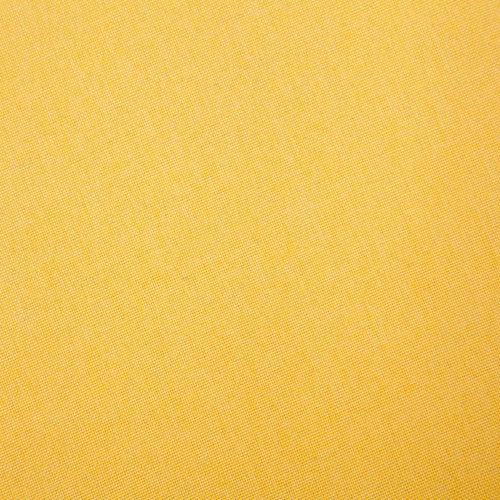 vidaXL Canapea cu 2 locuri, galben, material textil