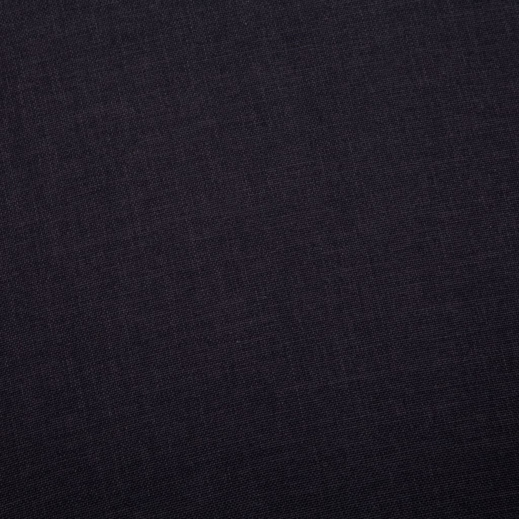 vidaXL Canapea cu 3 locuri, negru, material textil vidaXL Canapea cu 3 locuri, negru, material textil