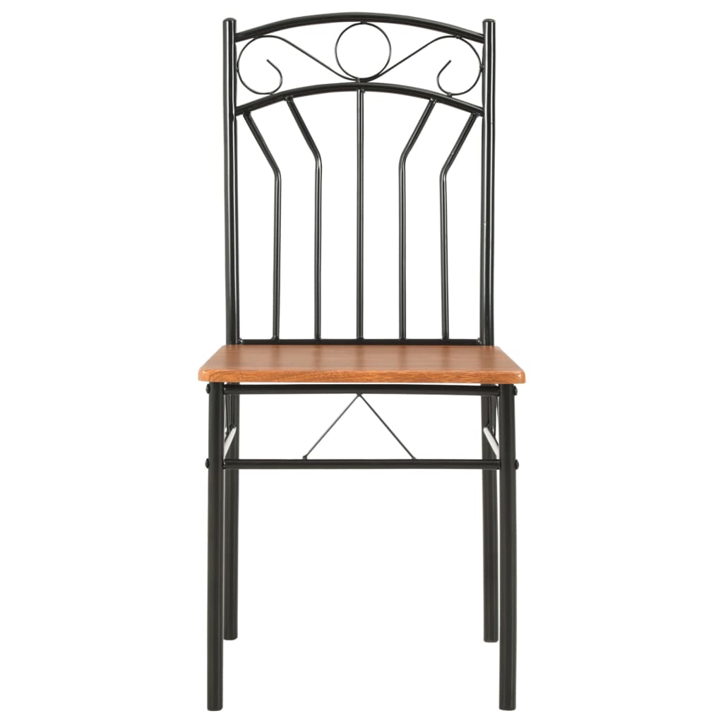 vidaXL Scaune de bucătărie, maro, 6 buc., MDF vidaXL Scaune de bucătărie, maro, 6 buc., MDF