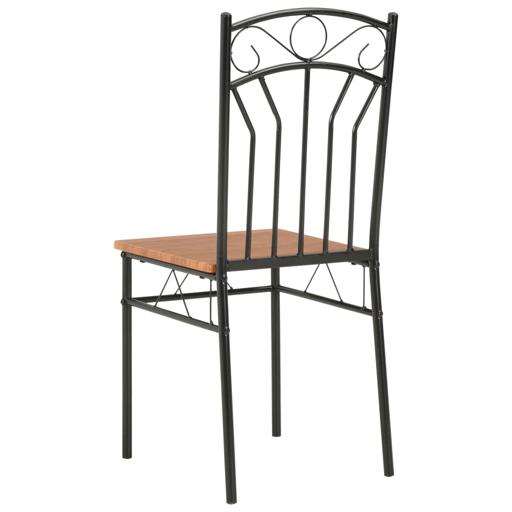 vidaXL Scaune de bucătărie, maro, 6 buc., MDF vidaXL Scaune de bucătărie, maro, 6 buc., MDF