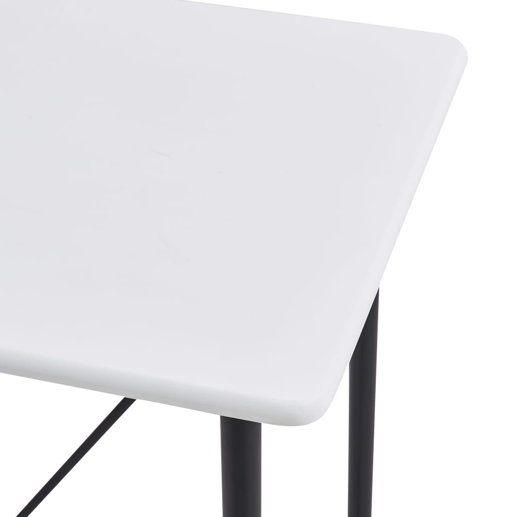 vidaXL Masă de bar, alb, 120 x 60 x 110 cm, MDF