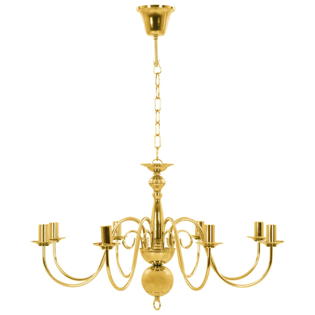 vidaXL Candelabru, auriu, 8 becuri E14 vidaXL Candelabru, auriu, 8 becuri E14
