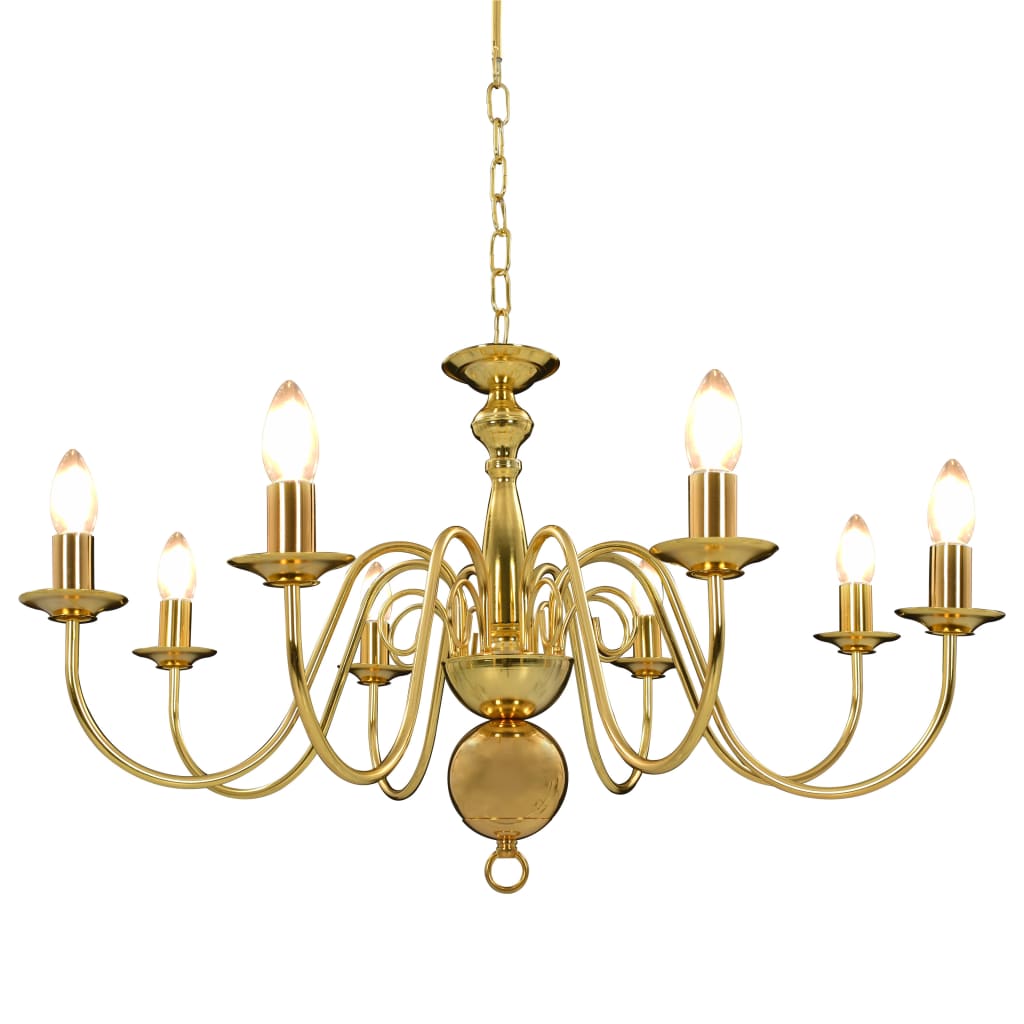 vidaXL Candelabru, auriu, 8 becuri E14 vidaXL Candelabru, auriu, 8 becuri E14