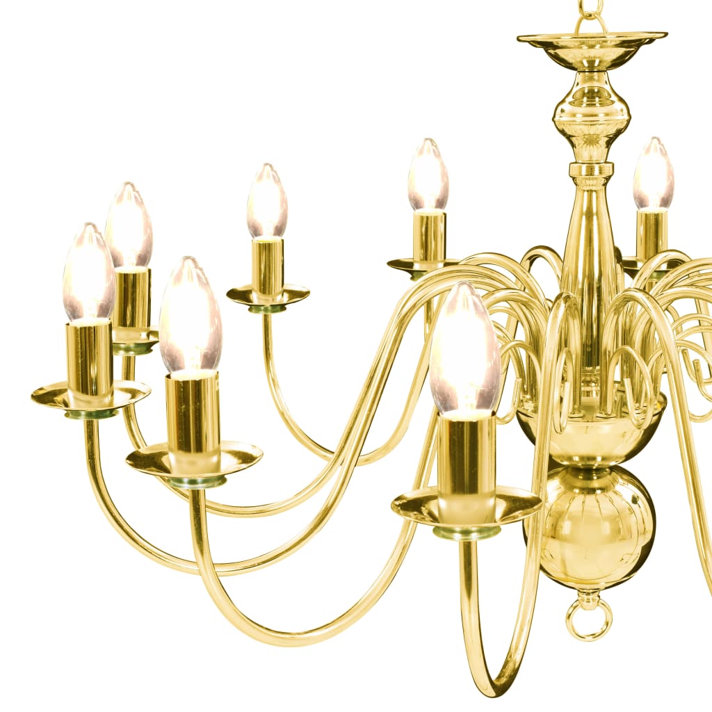 vidaXL Candelabru, auriu, 12 becuri E14 vidaXL Candelabru, auriu, 12 becuri E14