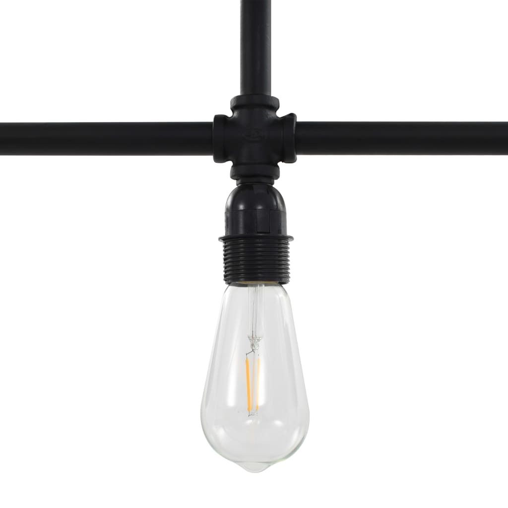 vidaXL Lampă de tavan, negru, 3 becuri x E27 vidaXL Lampă de tavan, negru, 3 becuri x E27