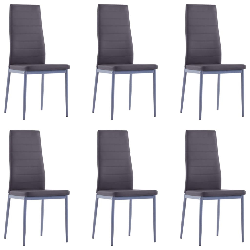 vidaXL Set mobilier de bucătărie, 7 piese, gri