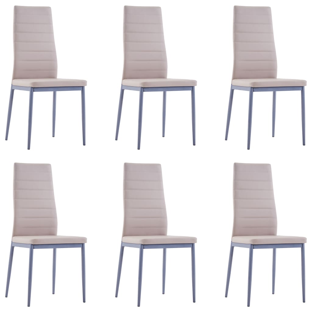 vidaXL Set mobilier de bucătărie, 7 piese, cappuccino