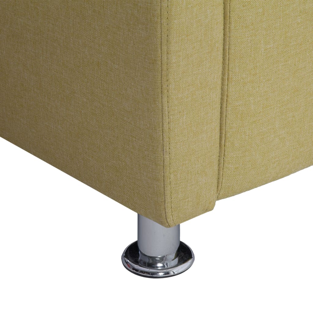 vidaXL Fotoliu cubic, verde, material textil