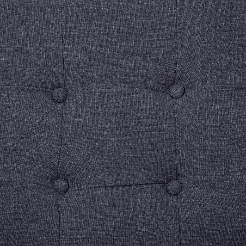 vidaXL Canapea cu 2 locuri și cotiere, gri închis, oțel/textil vidaXL Canapea cu 2 locuri și cotiere, gri închis, oțel/textil