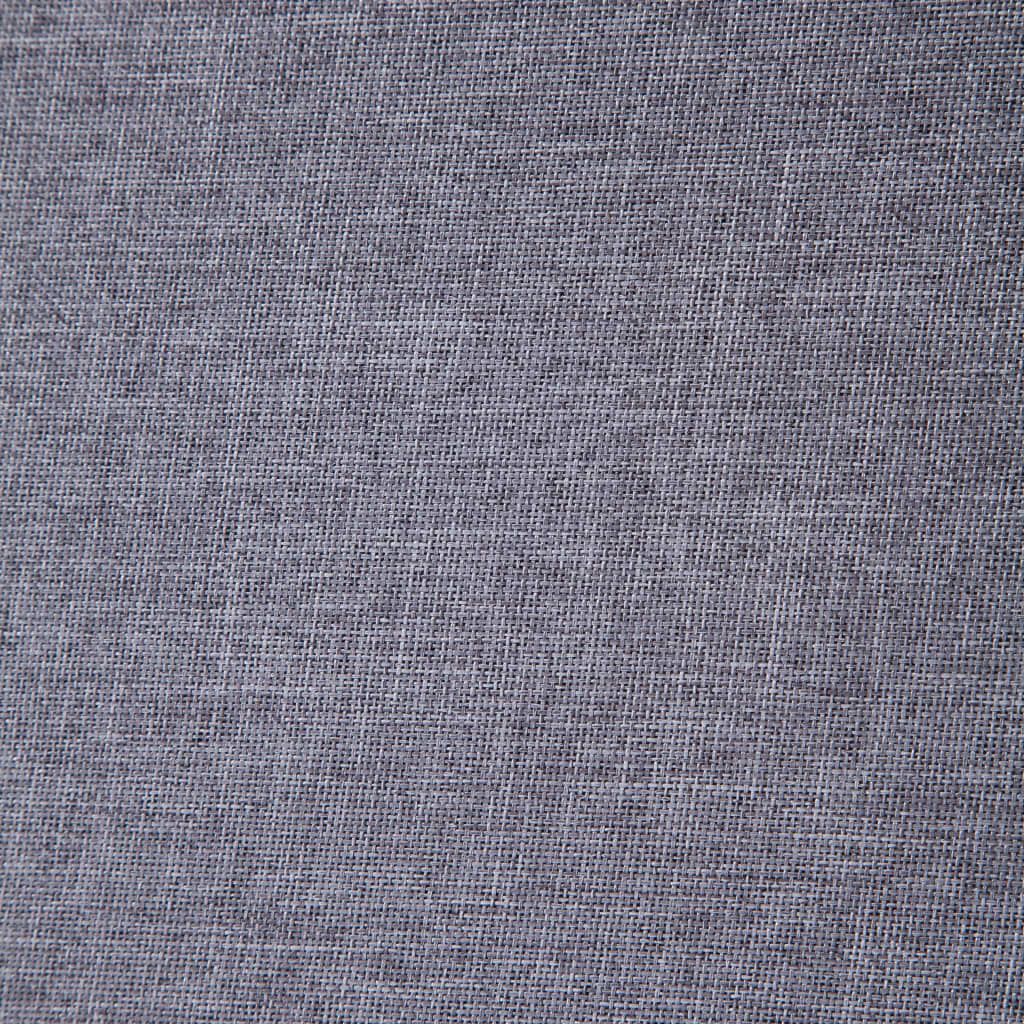 vidaXL Fotoliu cu picioare cromate, gri deschis, textil