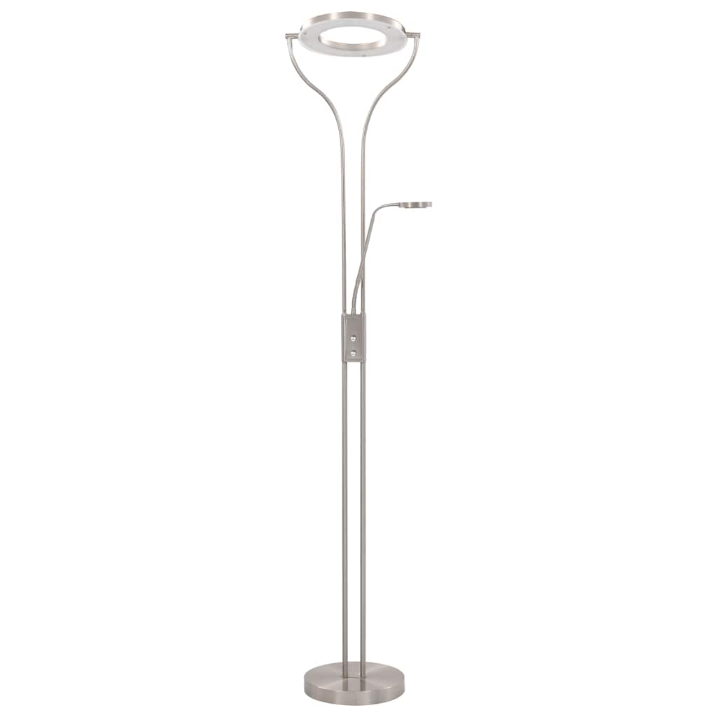 vidaXL Lampă de podea, argintiu, 180 cm, 18 W, reglabilă vidaXL Lampă de podea, argintiu, 180 cm, 18 W, reglabilă