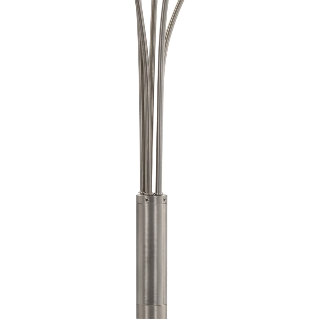 vidaXL Lampă de podea, argintiu, 200 cm, 5 x E14 vidaXL Lampă de podea, argintiu, 200 cm, 5 x E14