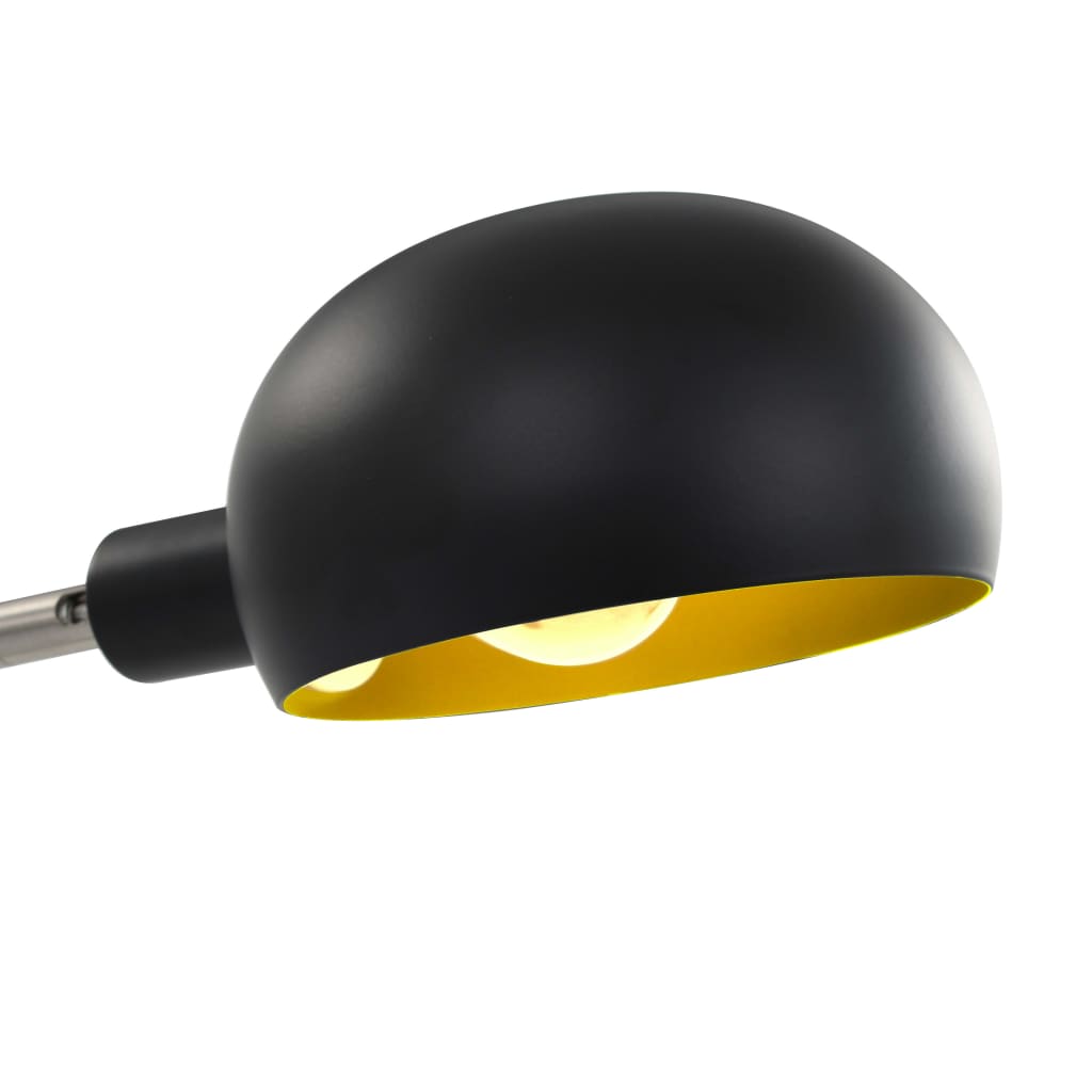 vidaXL Lampă de podea, negru și auriu, 200 cm, 5 x E14 vidaXL Lampă de podea, negru și auriu, 200 cm, 5 x E14