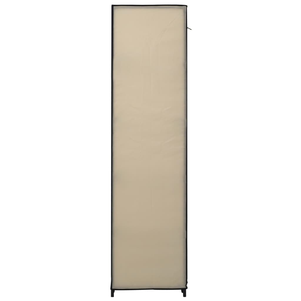 vidaXL Dulapuri pliabile de haine 2 buc. crem 110x45x175 cm țesătură