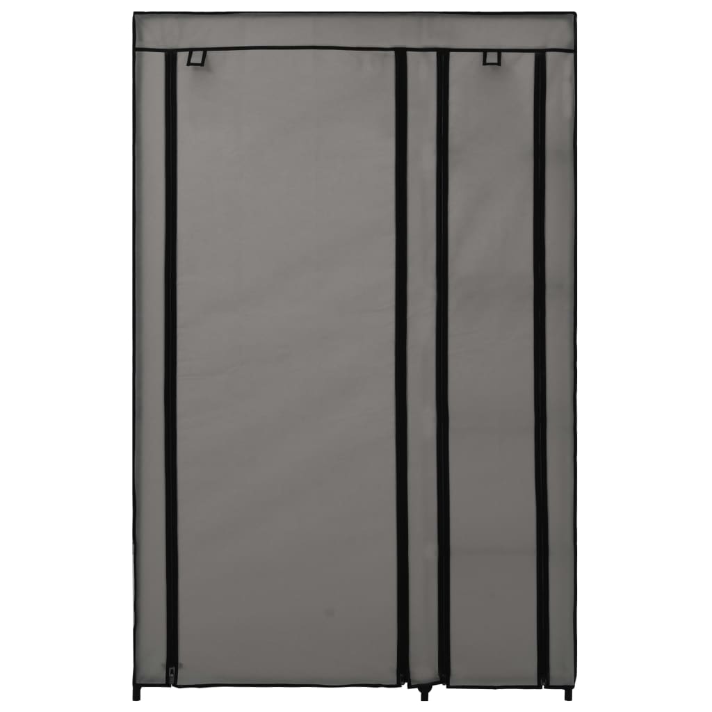 vidaXL Dulapuri pliabile de haine 2 buc. gri 110x45x175 cm țesătură vidaXL Dulapuri pliabile de haine 2 buc. gri 110x45x175 cm țesătură