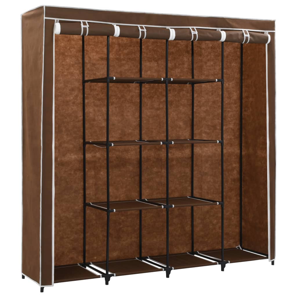 vidaXL Șifonier cu 4 compartimente, maro, 175x45x170 cm vidaXL Șifonier cu 4 compartimente, maro, 175x45x170 cm